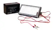 50 watt LED Flood Light 12 Vdc with Alligator clips and Rocker Switch