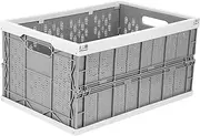 Livememory Collapsible Crates - Foldable Crates, 31 Liters Plastic Milk Crate Storage Bin for Home, Laundry, Clothes(17.7x 12 x 9 inches)