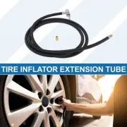 1 Set 70.87" Tire Inflator Extension Tube w/ Adaptor 0.305inx32TPI for Car Bike