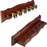 Formula Sports 6 Clip Cue Rack, Walnut