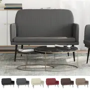 Bench Faux Leather Bench Chair Sleeper Sofa Upholstered Black/Cream vidaXL