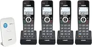 VTech Executive Cordless Bundle - NBN Ready Phone System - 4 handsets - Black