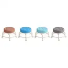 Roller Stool Swivel Chair Small Round Sturdy Multiuse Heavy Duty Pulley Wheels
