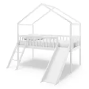 Inala Solid Pine Kids House Bed w/ Slide