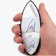 Skimdeck Professional Floating Finger Board Surf Skim Board for Fingers (Whit...