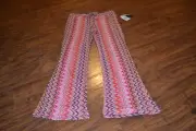 C2- NWT Kandy Kiss Girls Pink Full Length Bell Pants Size Girls Medium