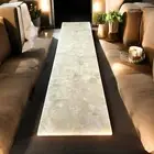 Elegance White Quartz Dining Table Kitchen Countertop Hallway Furniture Decors