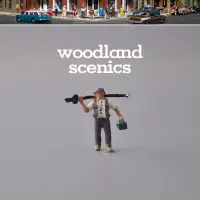 在飛比找露天拍賣優惠-Woodland scenics 微縮小比例迷你人物2模型1