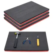 4 Pcs Toolbox Foams, Polyurethane Foam Sheet Foam Inserts for Cases Packing T...
