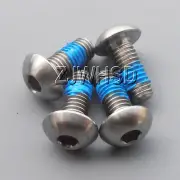 4pcs M5 x 12 mm Titanium Ti Screw Bolt Allen Hex Socket Button Head ThreadLocker
