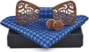 [HAMKVBPR] Men's Wooden Bow Tie Wooden Bow Tie Wood Bowtie Wedding Groom Groomsmen Father for Party, Wedding