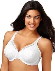 [Playtex] Secrets Side Smoothing Embroidered Underwire Bra (4513) 36D/White Embroidery