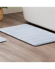 Truly Soft Solid Memory Foam Set of 2 Rugs