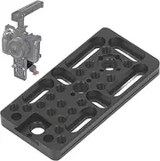 Universal Camera Mounting Plate, Extension Cheese Plate with 1/4 3/8 Thread Hole, Cold Shoe Mount, for Arri Locating Hole, Use for DSLR Cameras, Mirrorless Cameras, Camcorders