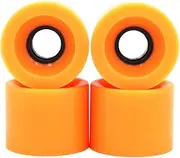 [POFET] Longboard Skateboard Wheels 60x45mm 78A Replacement Wheels Also for Cruiser Penny Board Waveboard Snakeboard Good for Beginners 4 Pack Orange
