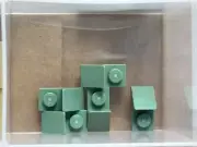 LEGO Parts - Sand Green Slope 45 2 x 1 with 2/3 Cutout - No 92946 - QTY 5