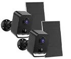 Security Cameras Wireless Outdoor: Solar Power Cameras for Home Security WiFi...