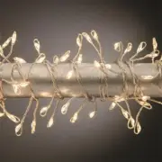 Winter Lane 2-pack 6' Cluster Lights 180 Lights Timer, Silver Wire Meteor Shower
