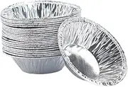 250x Aluminum Foil Cake Cups Baking Egg Tart Mould Circular Tins Pie Mold Plate