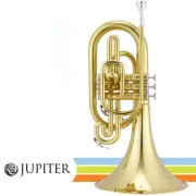 Jupiter JMP1000M Key of F Lacquered Brass Body Marching Mellophone w/ Case