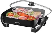 Maxim Electric Square Fry Pan, 29 cm Diameter