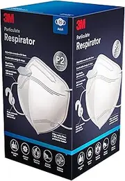 3M P2 Particulate Vertical Flat Fold Disposable Respirator 25 pack