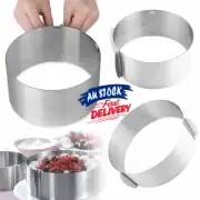 6"-12" Bread Loaf Pan Round Cake Mold Adjustable Baking Mould Bakeware Tins