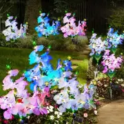 Luces solares para jardín, decoración exterior