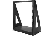 StarTech.com 2-Post 12U Heavy-Duty Desktop Server Rack, Small Open Frame 19in Network Rack for Home/Office IT Equipment, TAA Com