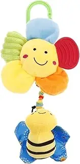 GARIOUANS Crib Hanging Plush Flower Stroller for Boy Girl Soft Enhancing Hand Coordination Versatile for Cribs and Car Seats for Newborn Development