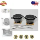 Durable Cast Iron Mini Grills - Perfect for Indoor Grilling and Smores Enjoyment