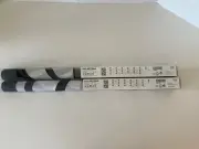 2x Ikea Ullastina Curtain Panel MCM Paulin Machado (2) 24 x 118 inch Black White