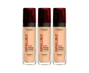 3 x L'Oreal Paris Infaillible 32H Fresh Wear Liquid Foundation 30mL - 140