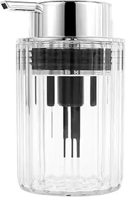 Foaming Hand Soap Dispenser,Bathroom Soap Dispenser,Glass Hand Foaming Soap,Dispenser for Kitchen and Bathroom,Foaming Dispenser Refillable Hand Soap Pump Dispenser for Essential Oil Shampoo (A)
