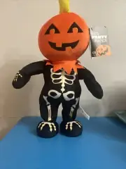 PUMPKIN Skeleton Animated Dancing Monster Mash Halloween Humorous Prop Decor