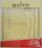 Sew Easy Circle N Slash Ruler, Cut Circles From 5 to 23cm, Curve Slash Marking
