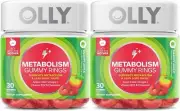 OLLY Metabolism Gummy Rings Apple Cider Vinegar, Vitamin B12, Chromium 60 Count