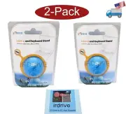 New 2PACK Logisys Blue Golf Ball Shaped Anti-Slip Notebook & Keyboard Tilt Stand