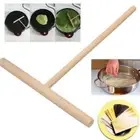 3pcs T-Shape Wooden Crepe Maker Pancake Batter Spreader Stick Kitchen DIY Tools