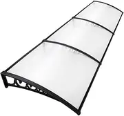 Instahut DIY Window Door Awning Shade 1 x 3m - Transparent