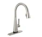 Delta Lenta Touch Pull-Down Sprayer Kitchen Faucet with in SpotShield Stainless
