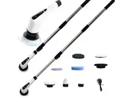 Xiaomi 7 In 1 Electric Cleaning Turbo Scrub Brush Wireless Window Wall Cleaner Adjustable Cleaning Brush Bathroom Kitchen Tool - 1 set