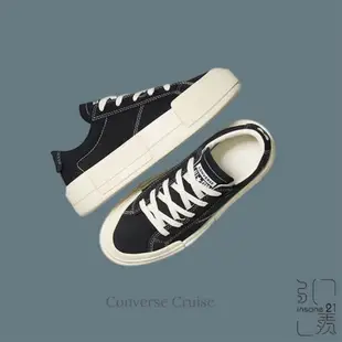 CONVERSE CHUCK TAYLOR ALL STAR CRUISE 厚底 解構 帆布鞋 黑 A08789C