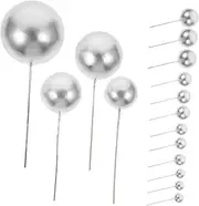 HOLIDYOYO 20pcs Cupcake Toppers Decorative Birthday Balloons for Cake for Weddings Showers and Celebrations