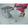 【圖騰咖啡】Hario手沖組合 V60 白色 陶瓷圓錐濾杯1~4份 VDC-02W + HARIO VCF02圓錐型濾紙