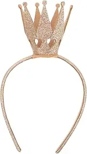 Totority Safety Plastic Hair Hoops Boys and Girls Headband Birthday Fashionable Crown Design Random Style
