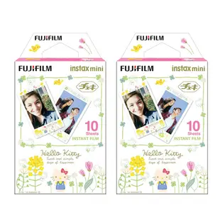 【FUJIFILM】富士instax mini NEW HELLO KITTY 3 手繪版底片 2入組 拍立得底片 卡通底片 富士即可拍 相機底片