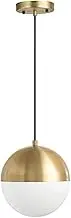 TONFON Personalized Glass Chandelier Modern Scandinavian Glass Pendant Light Creative Simple Cafe Restaurant Hanging Light for Kitchen Island Living Room Bedroom Bedside Dining Room Hallway(15cm)