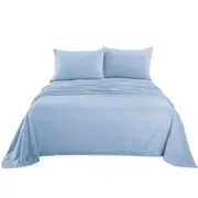 Steel Blue Cashmere Touch Flannel Sheet Set