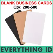 BLANK WHITE FLASH CARDS PAPER CARDBOARD BUSINESS CARD WEDDING NAME PLACE ID TAG